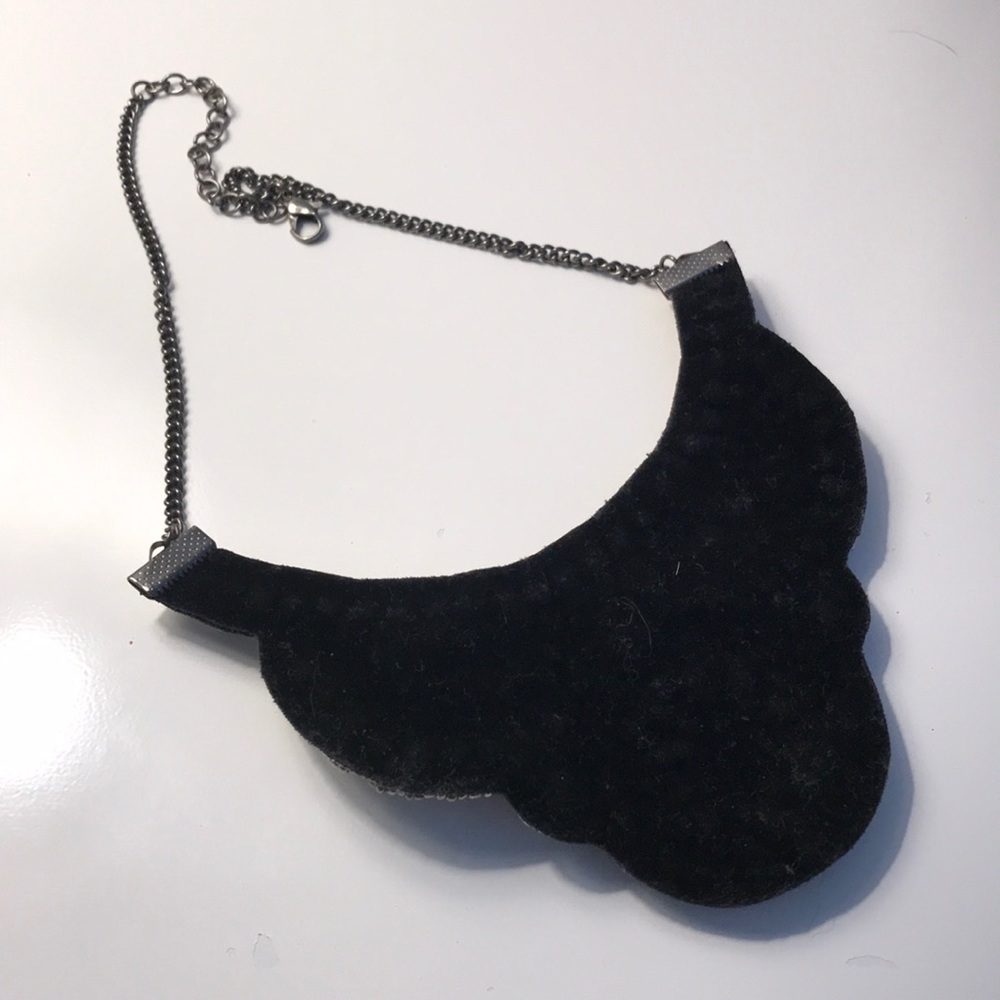 Francesca’s Black Statement Necklace - image 3